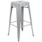 Flash Furniture 30" High Metal Indoor Stackable Bar Stool, Silver, PK4 4-ET-31320-30-SV-R-GG - alternate 2